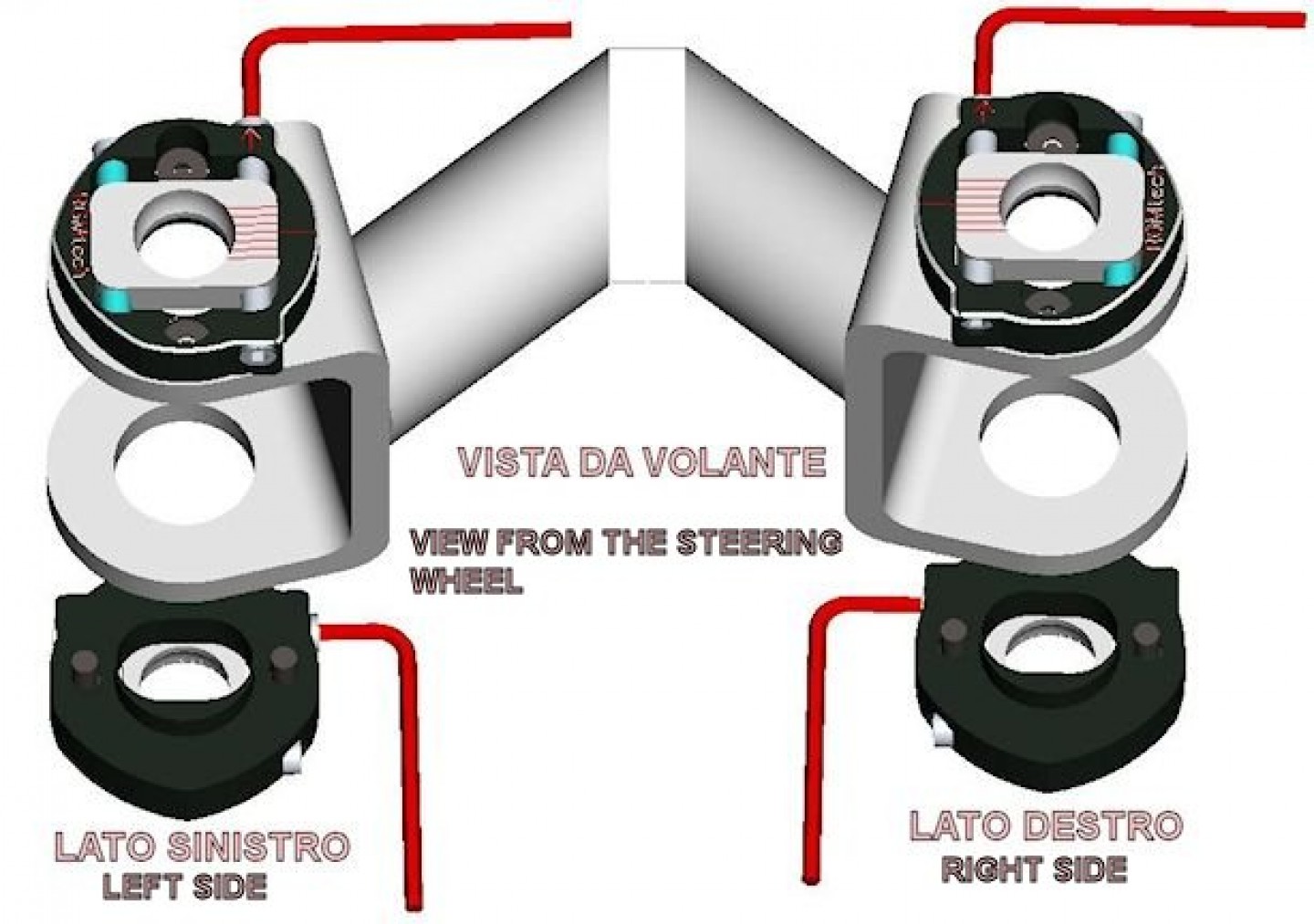 Caster e camber kit innovativo a regolazione indipendente +/- 3°