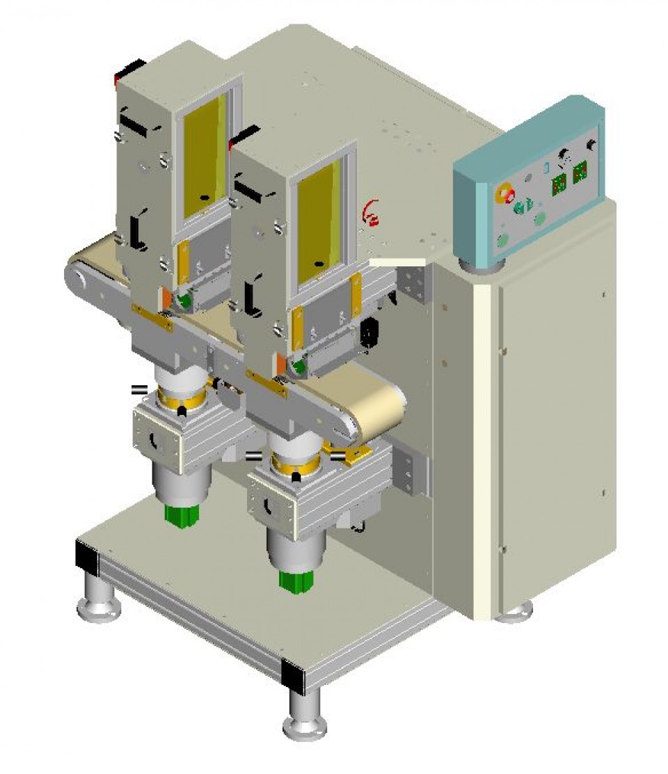 SFIORATRICE A 2 NASTRI ABRASIVI V.2000